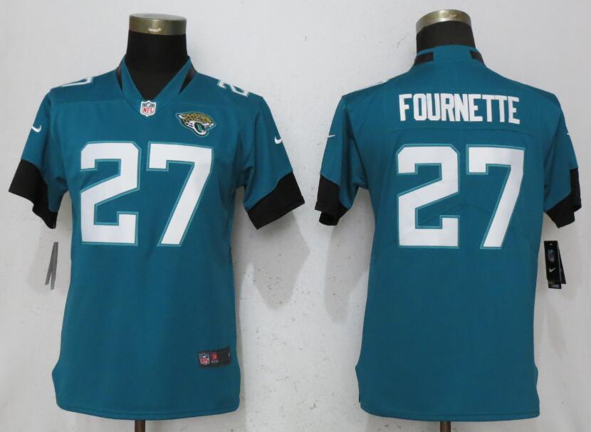 Women Jacksonville Jaguars #27 Fournette Green Vapor Untouchable Player Nike NFL Jerseys->philadelphia eagles->NFL Jersey